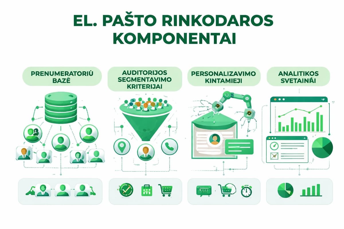 Email rinkodaros elementai