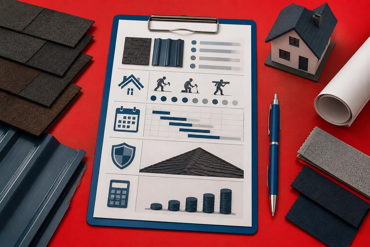 Professional roofing estimate process