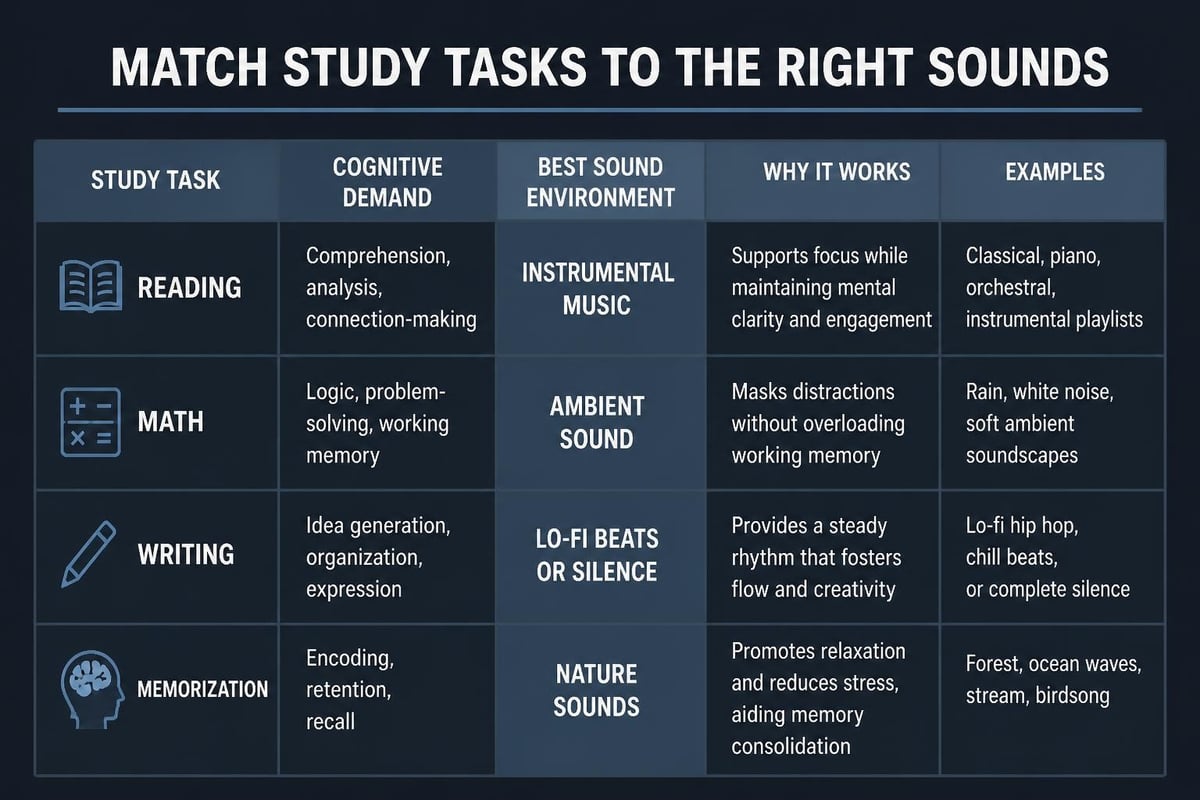 Study task matching