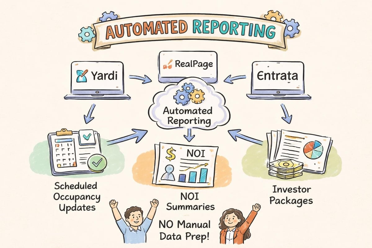 Real estate reporting automation workflow