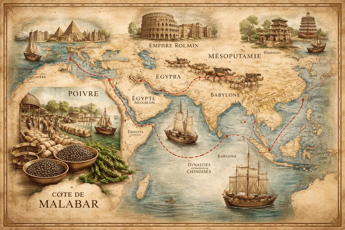 Histoire du commerce du malabar poivre