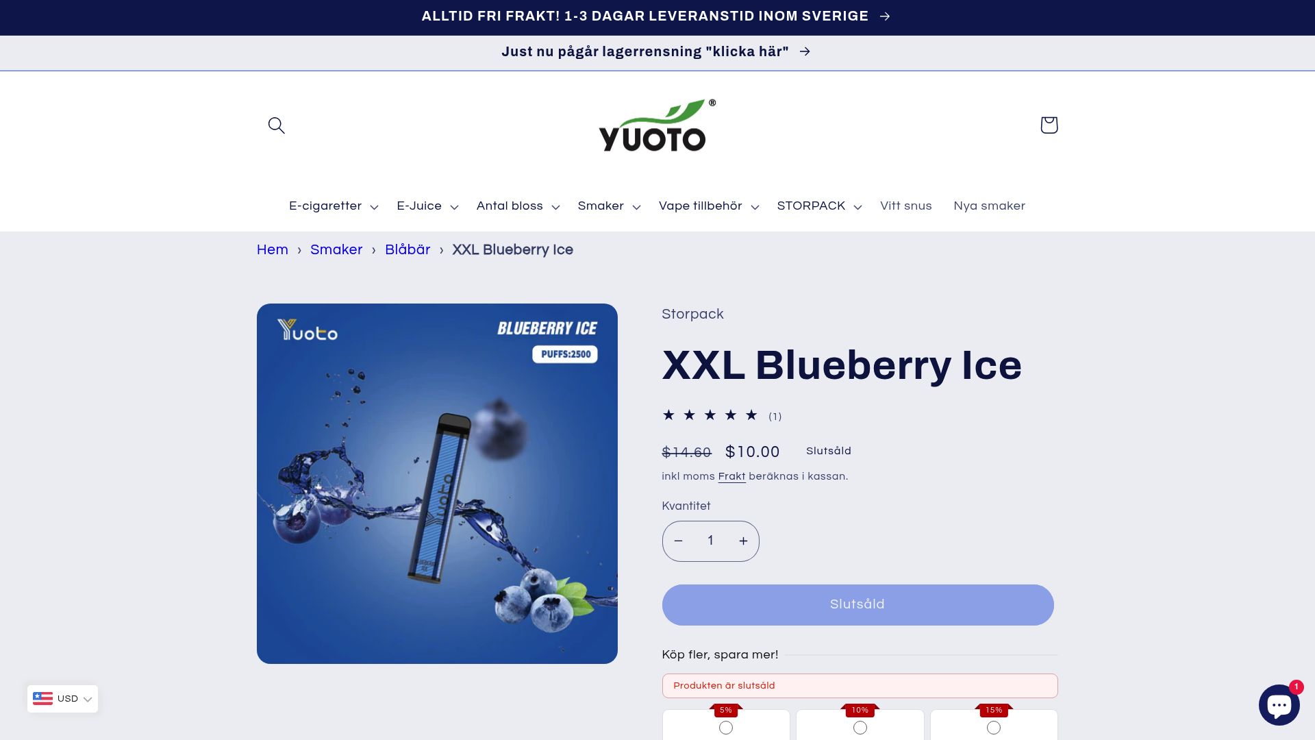 7 Bästa Puff Sverige Alternativen 2025 - Yuoto XXL 2500 Puffar