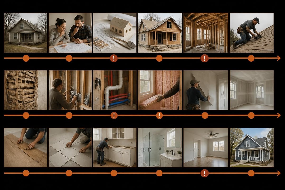 Renovation timeline stages