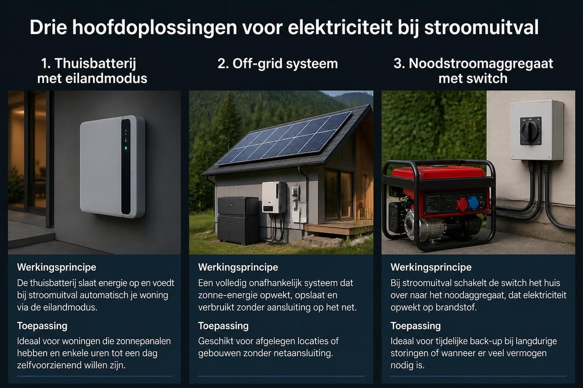 Vergelijking noodstroomoplossingen