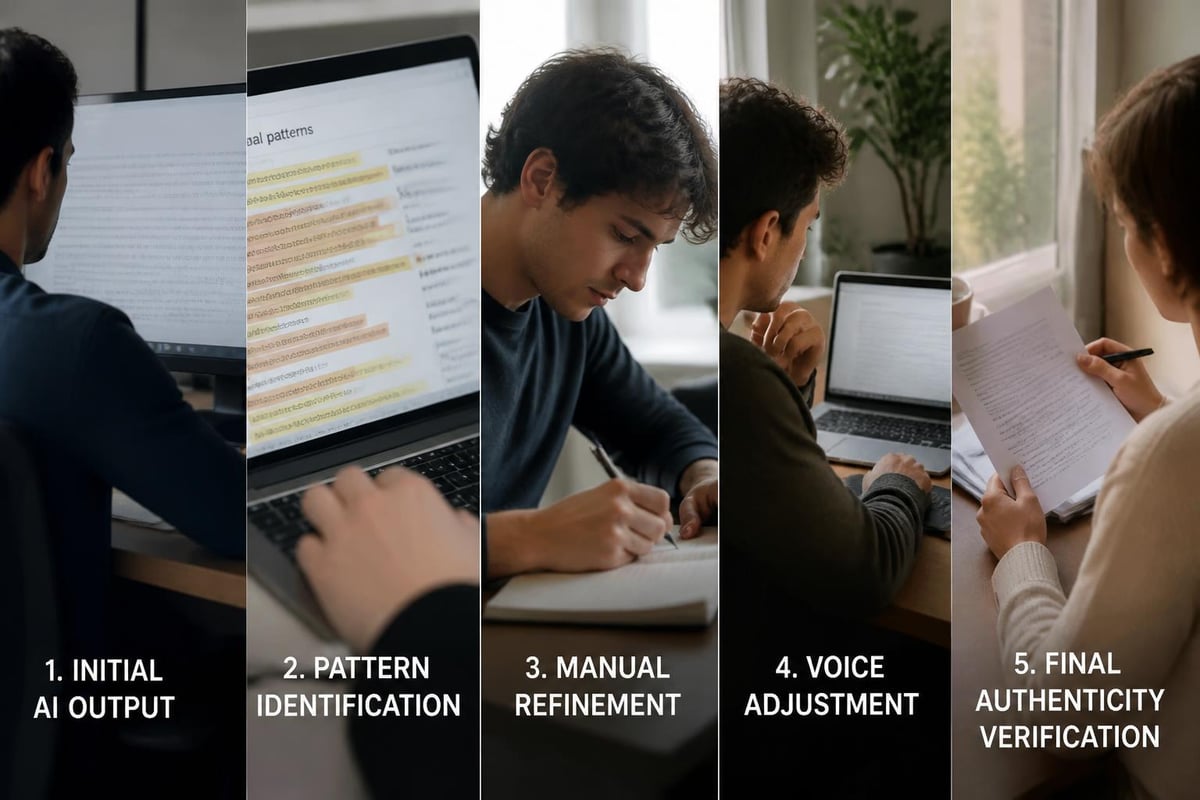 Humanization workflow stages