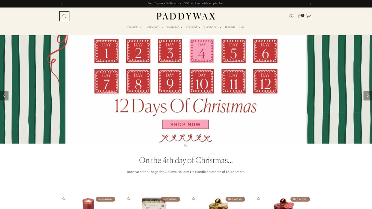 9 Best Candle for Christmas Ideas to Brighten 2026 - Paddywax Holiday Collection - Cranberry & Cypress
