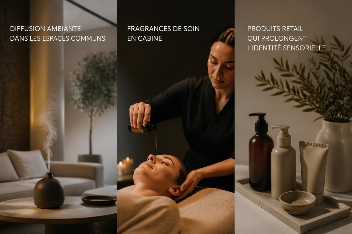 Stratégie olfactive spa en trois niveaux
