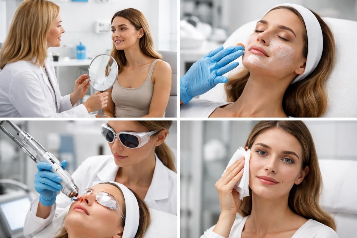 CO2 treatment procedure steps