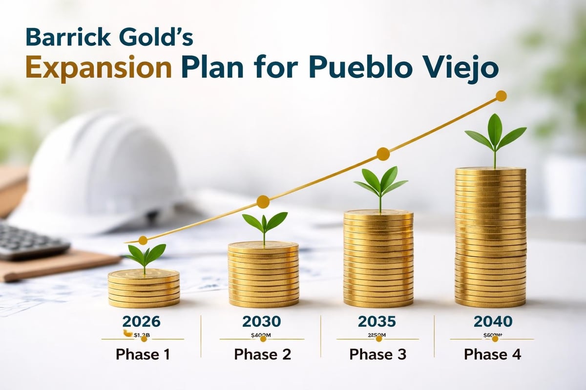 Pueblo Viejo mine expansion timeline