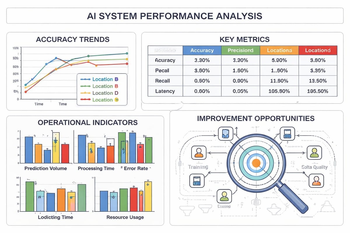 Multi-site AI performance monitoring
