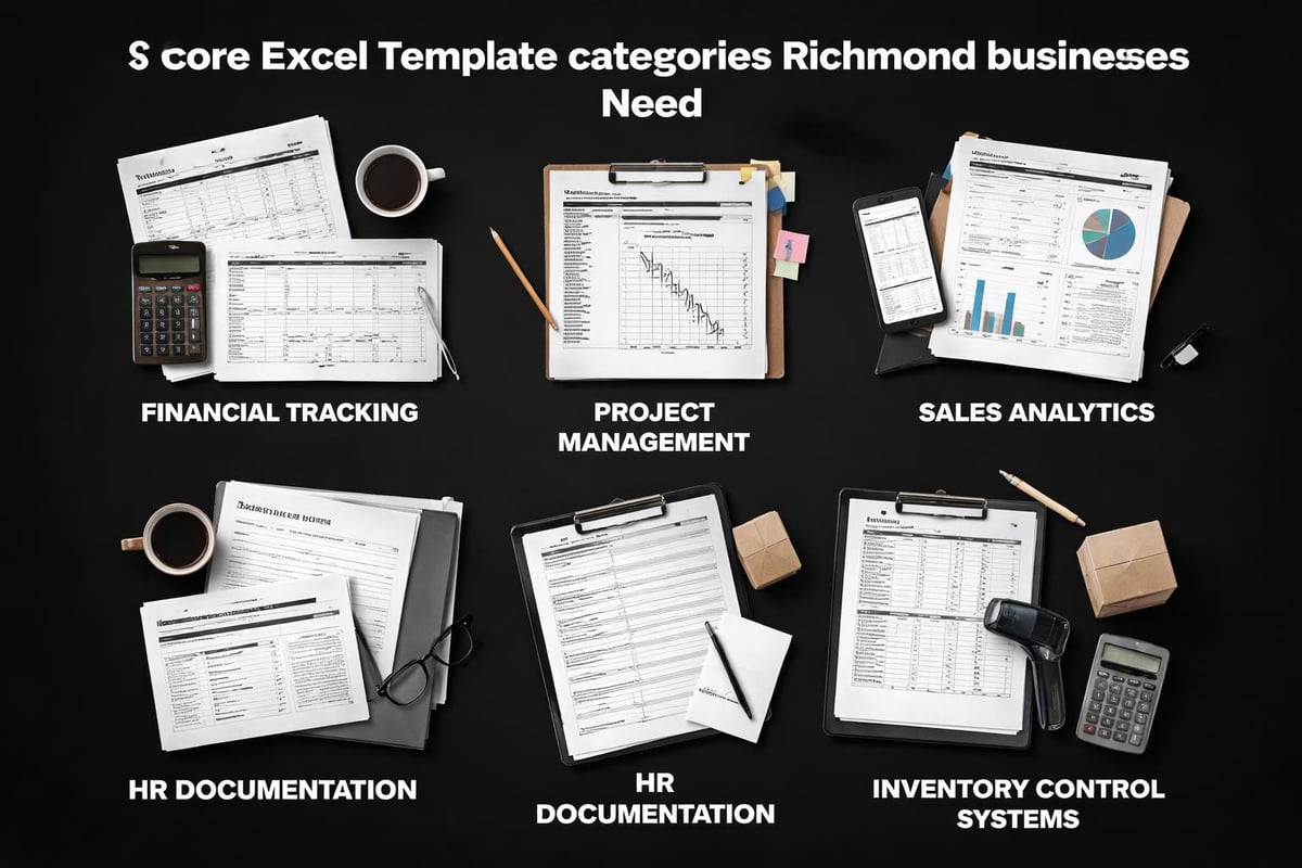 Business financial template categories