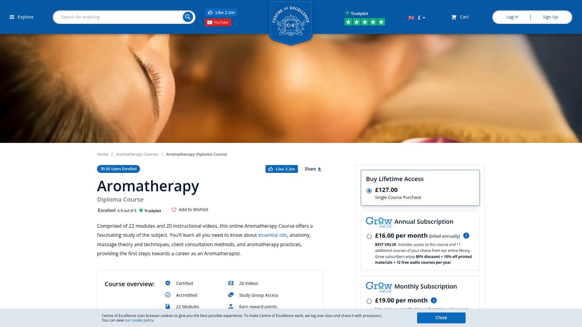 7 Best Holistic Medicine Courses Online for 2025 - Aromatherapy Diploma Course (Centre of Excellence)