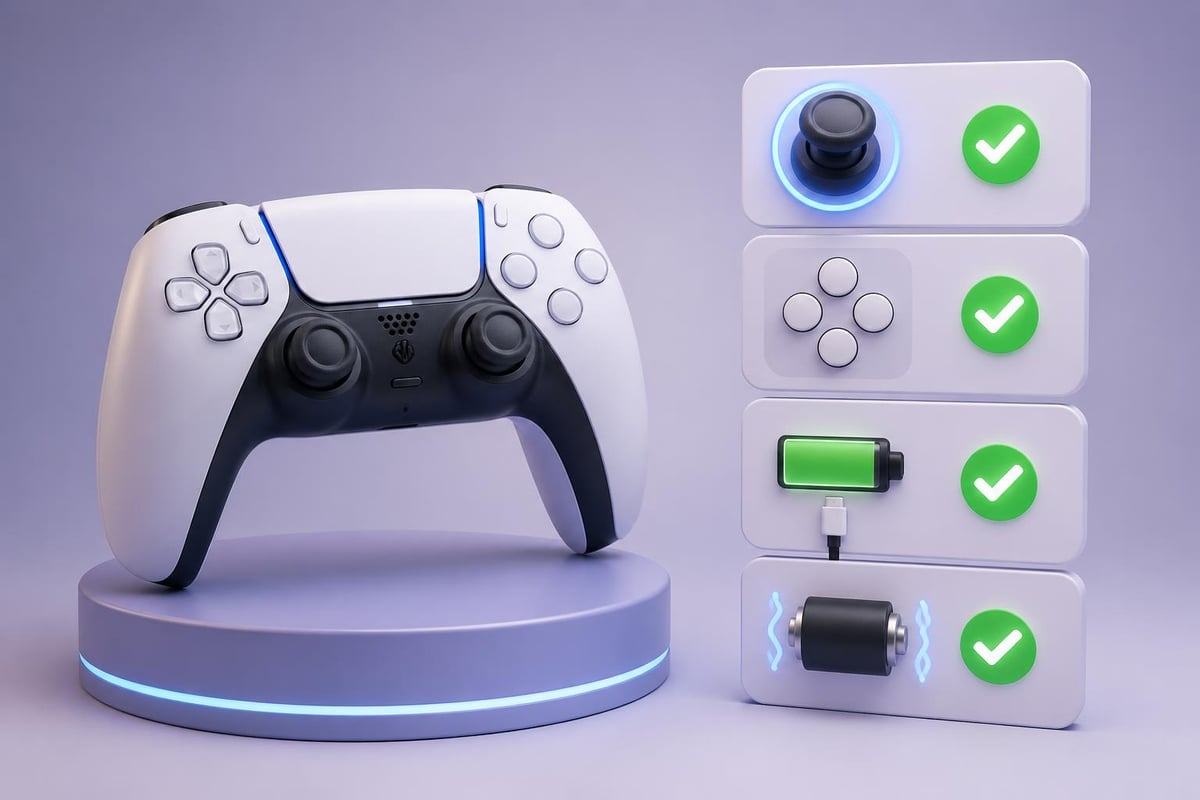 PS5 controller diagnostic process