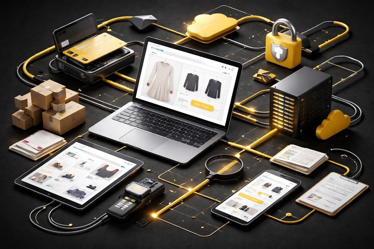 Website ecommerce development technical components