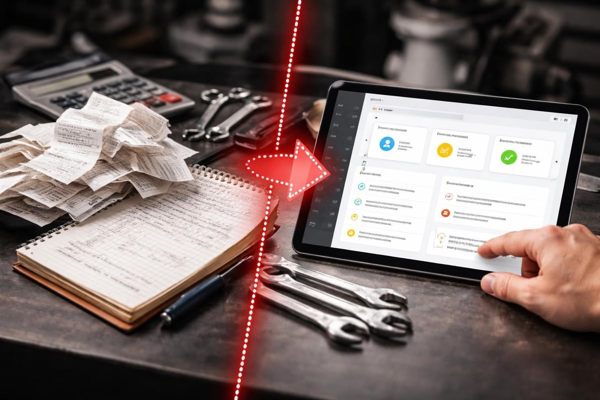 Manual vs digital maintenance tracking
