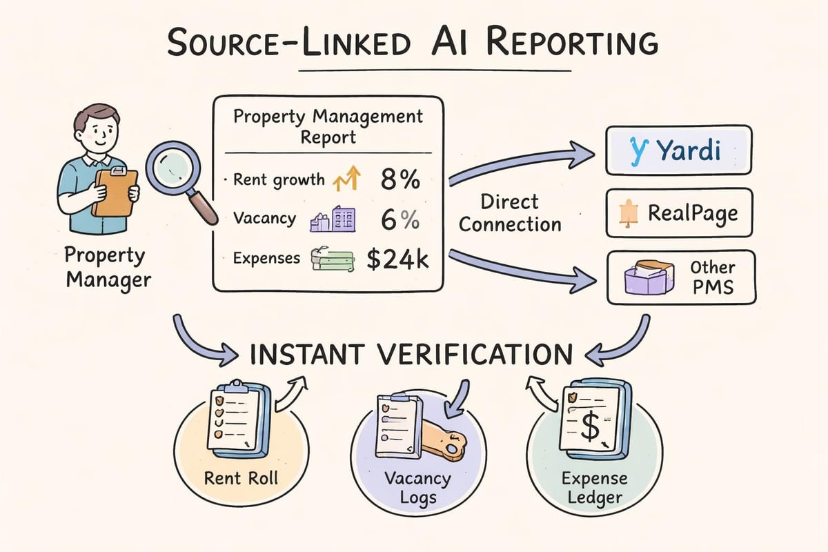 Source verification in property reports