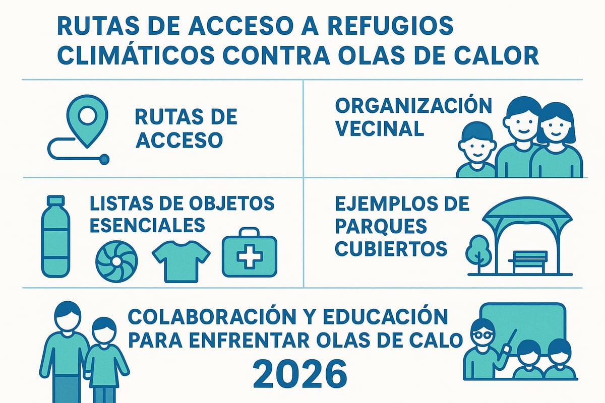 Estrategias personales y comunitarias para aprovechar los refugios climáticos