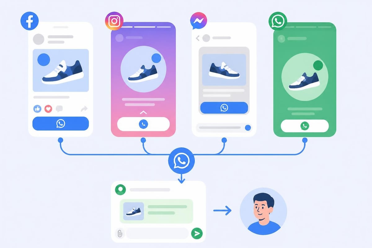 Click-to-WhatsApp ad placements