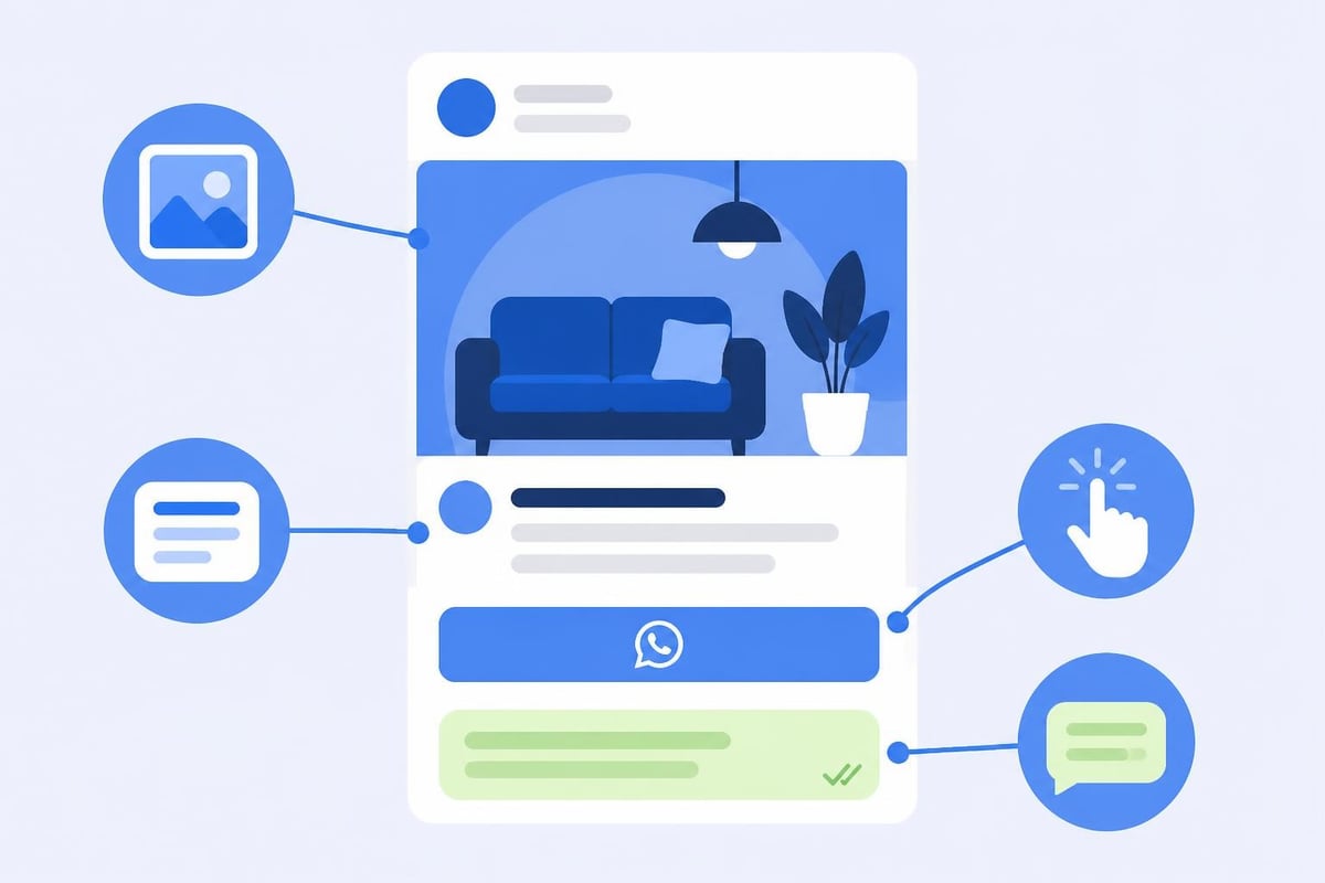 WhatsApp ad creative components