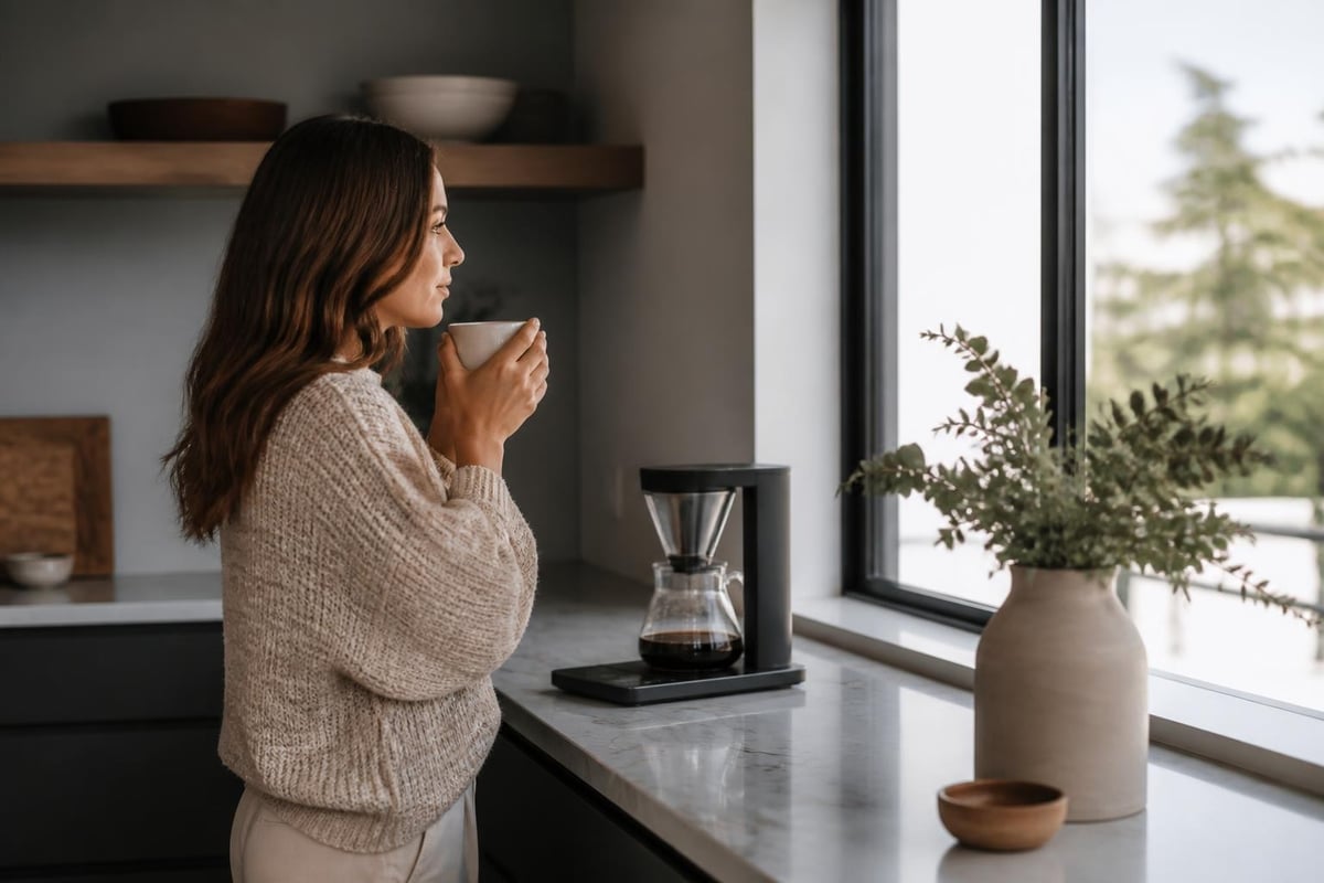 Morning ritual with automatic pourover