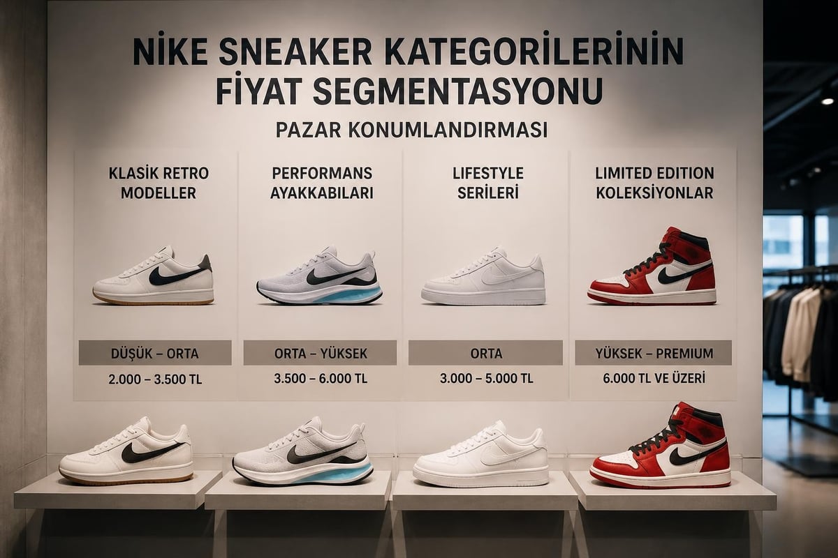 Nike fiyat kategorileri