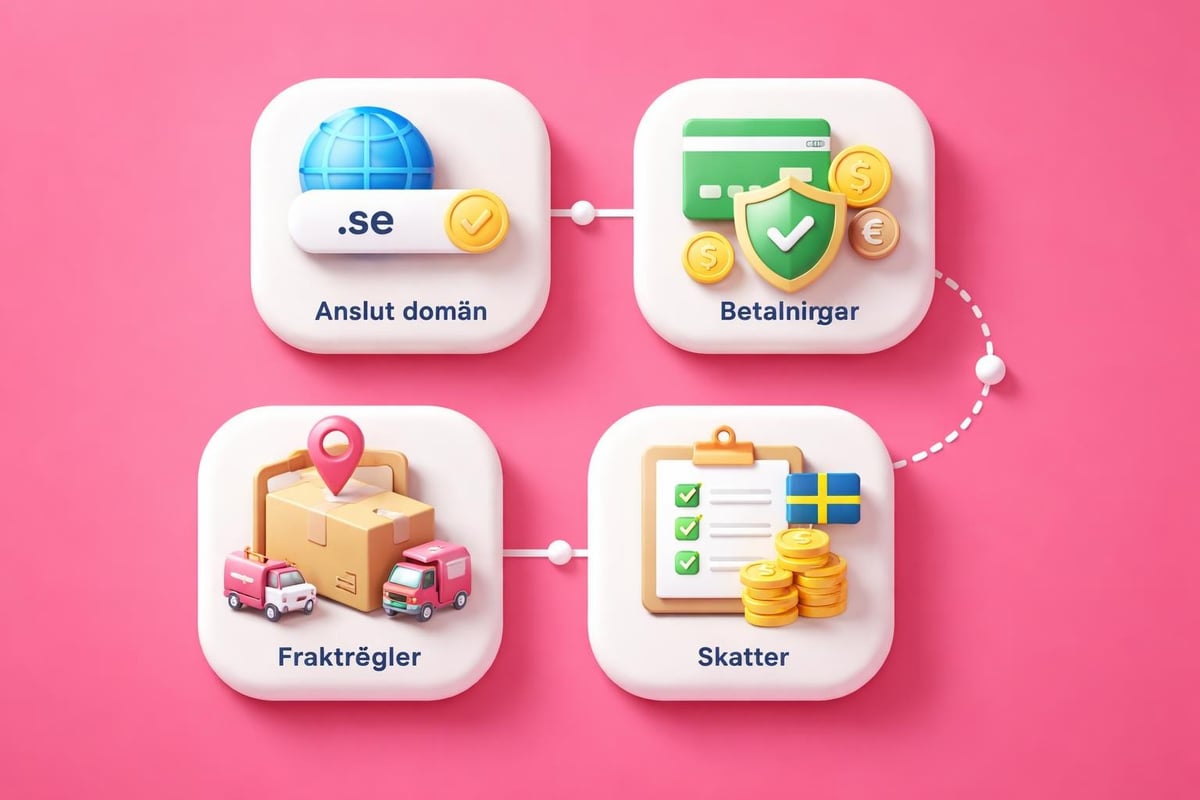 Shopify store technical setup process