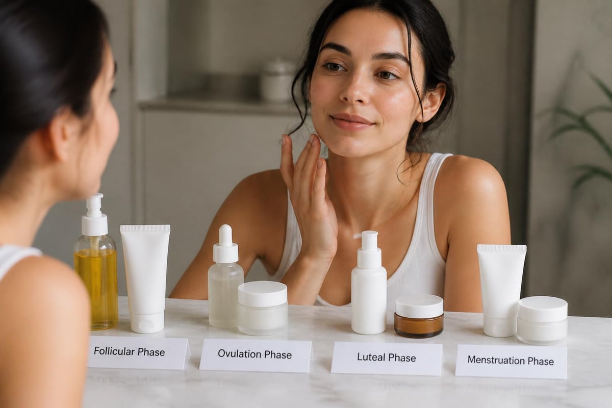 Cycle-synced skincare