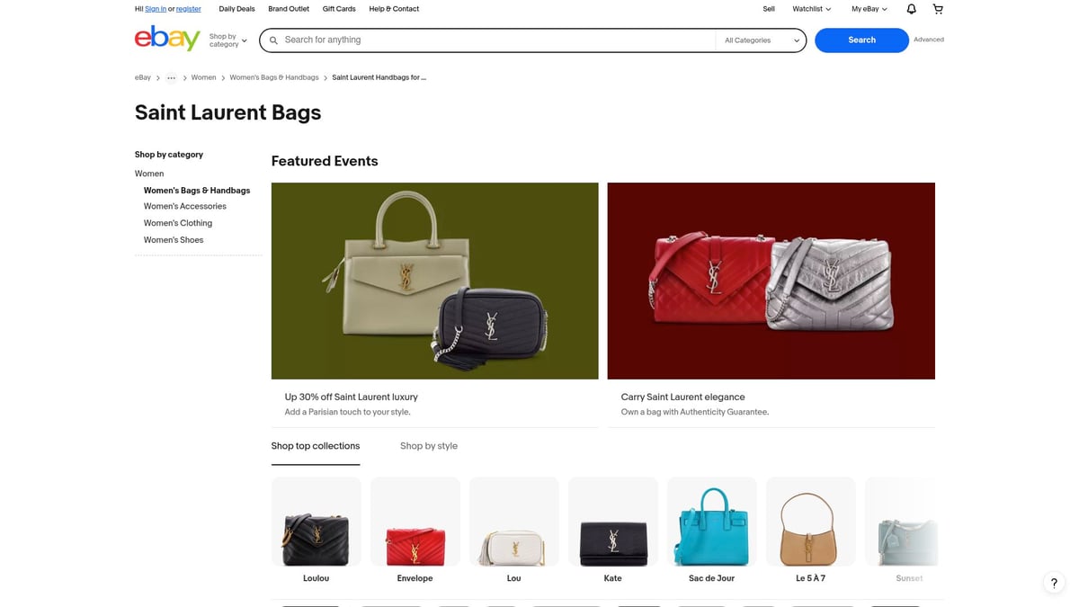 Top 7 eBay Designer Handbags to Shop in 2026 - Saint Laurent Loulou Puffer Bag – From $2,400