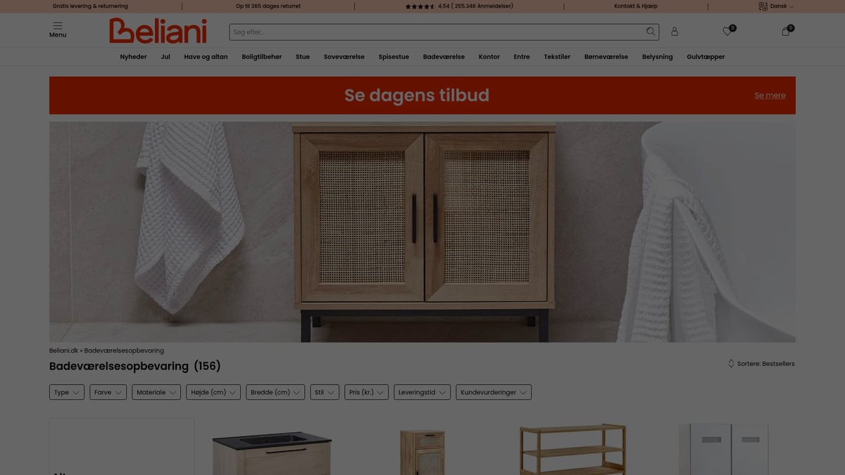 9 Smarte Badeværelsesopbevaring Idéer Til 2026 - Beliani Badeværelsesreol: Minimalistisk og Pladsbesparende