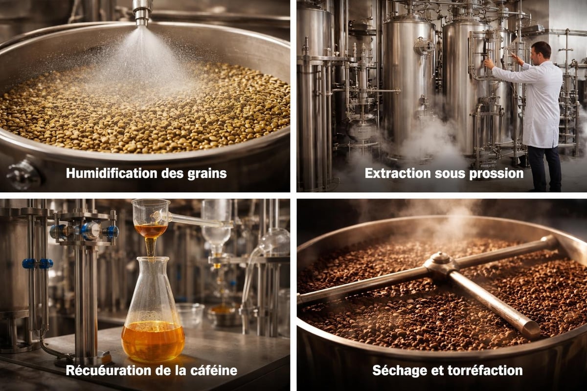 Processus de décaféination au CO2