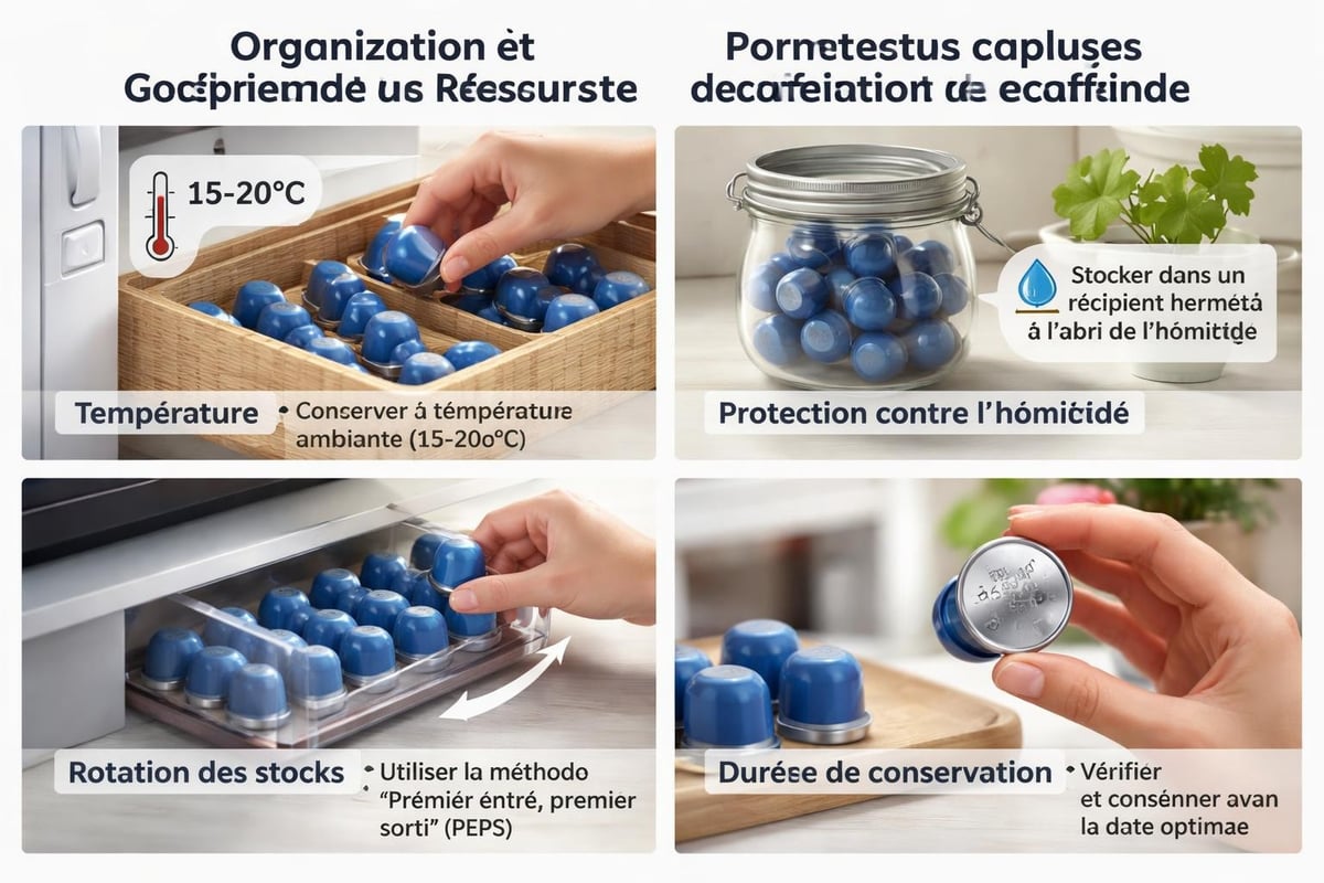 Conservation des capsules