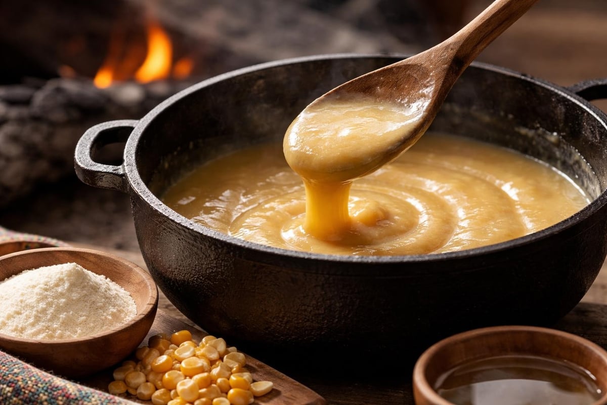 Cornflour gelatinisation process