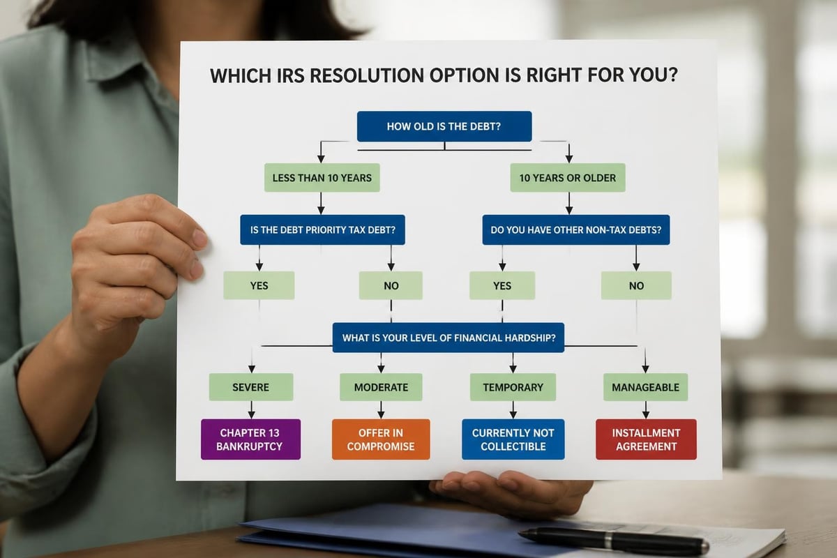 Tax debt resolution options comparison