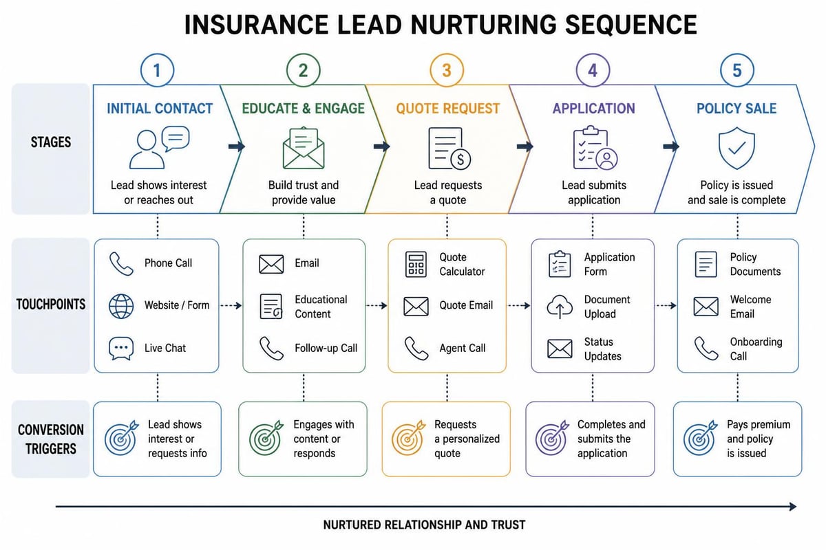 Automated lead nurturing workflow