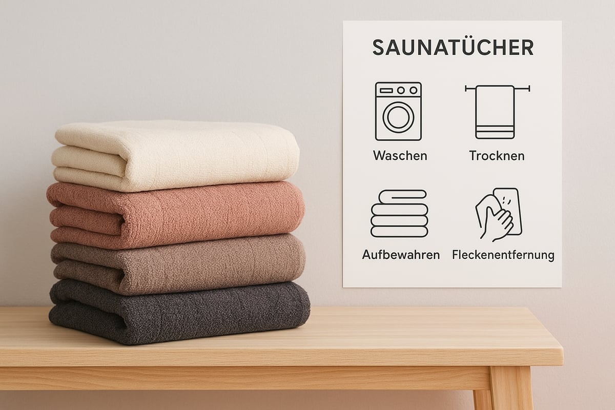 Saunatuch richtig pflegen: Schritt-für-Schritt-Anleitung