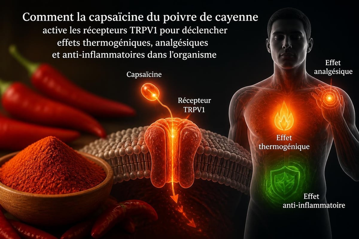 Mécanisme d'action de la capsaïcine