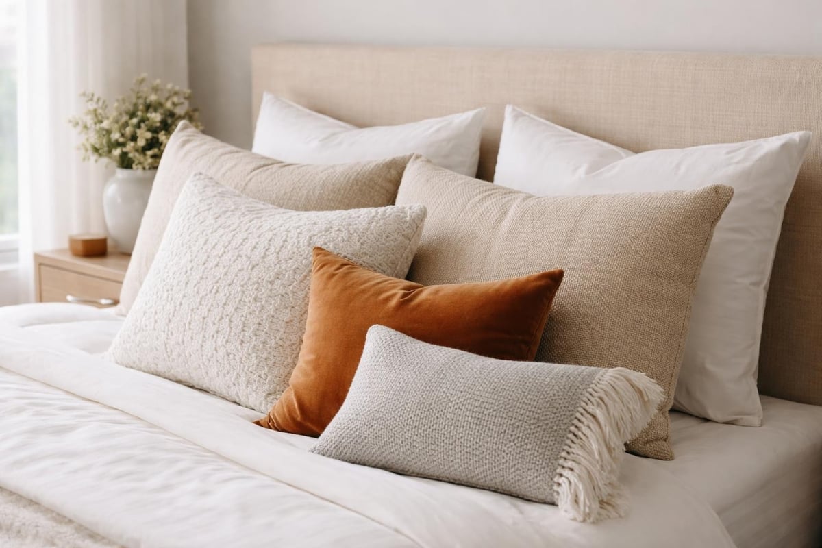 Pillow layering sequence