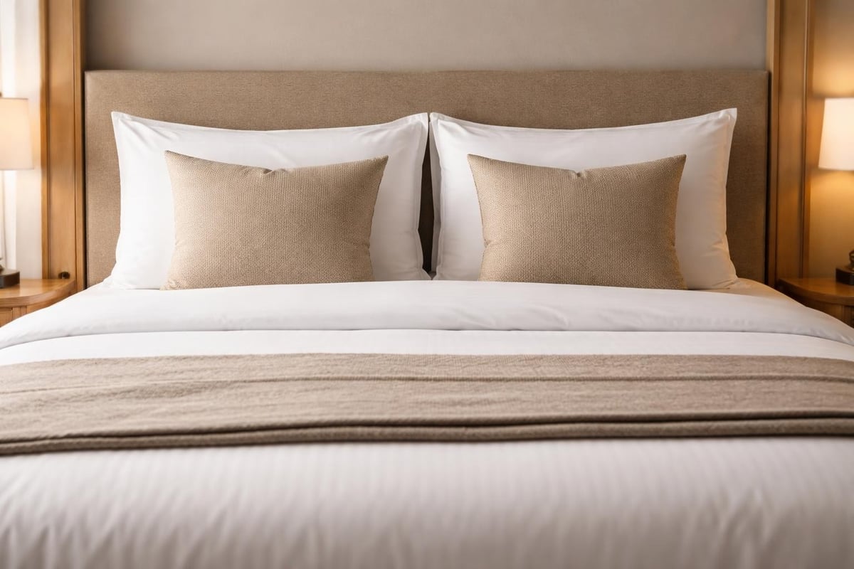 Hotel bed styling techniques