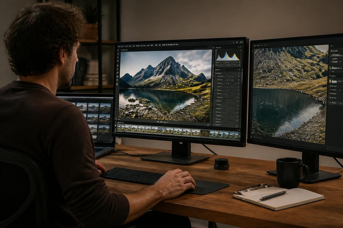 Photography editing workflow stages