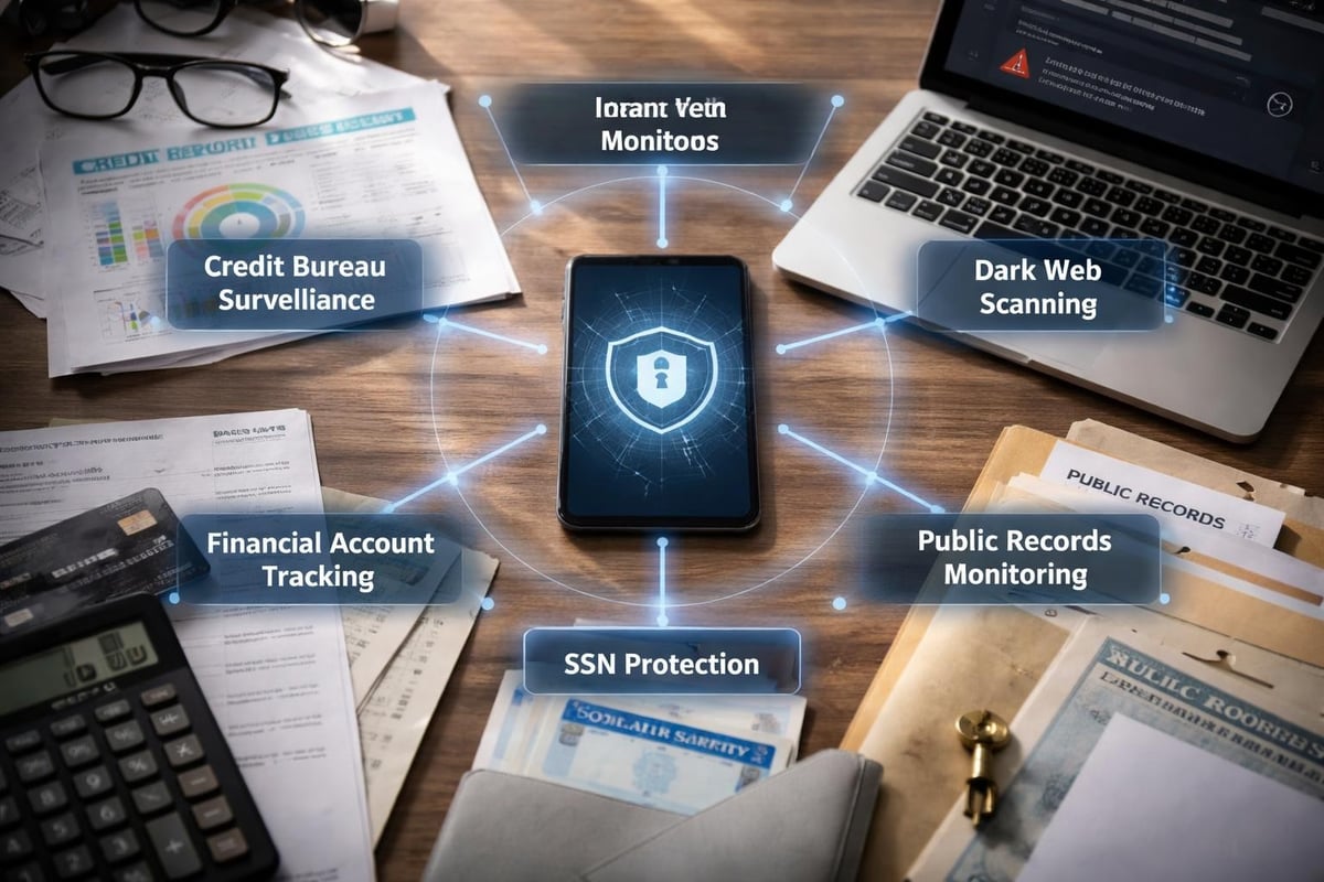 Identity monitoring system components