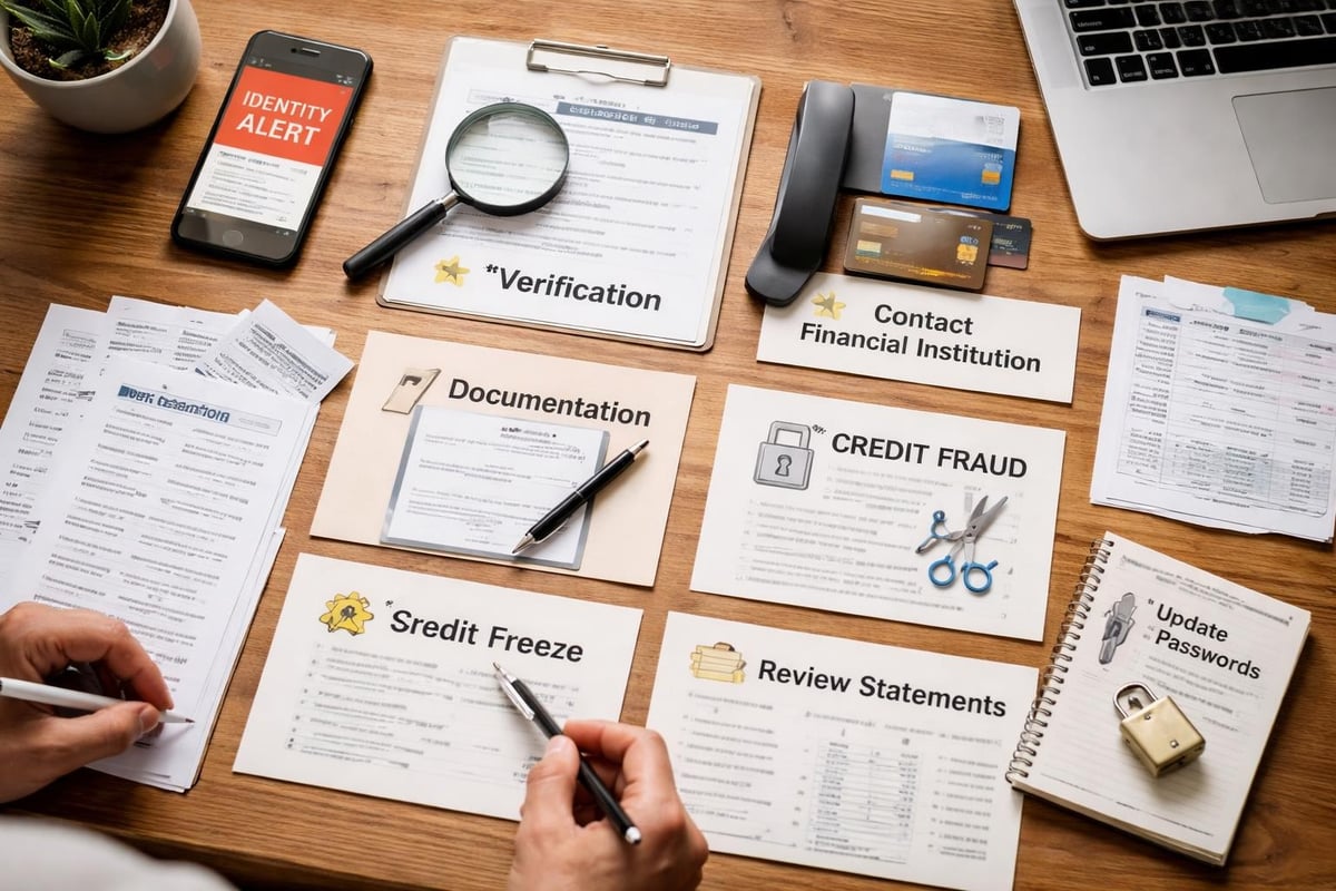 Identity theft response steps