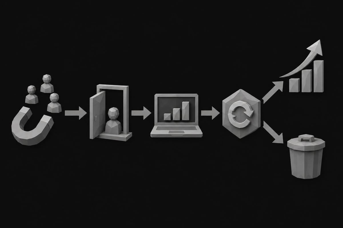 SaaS customer lifecycle stages