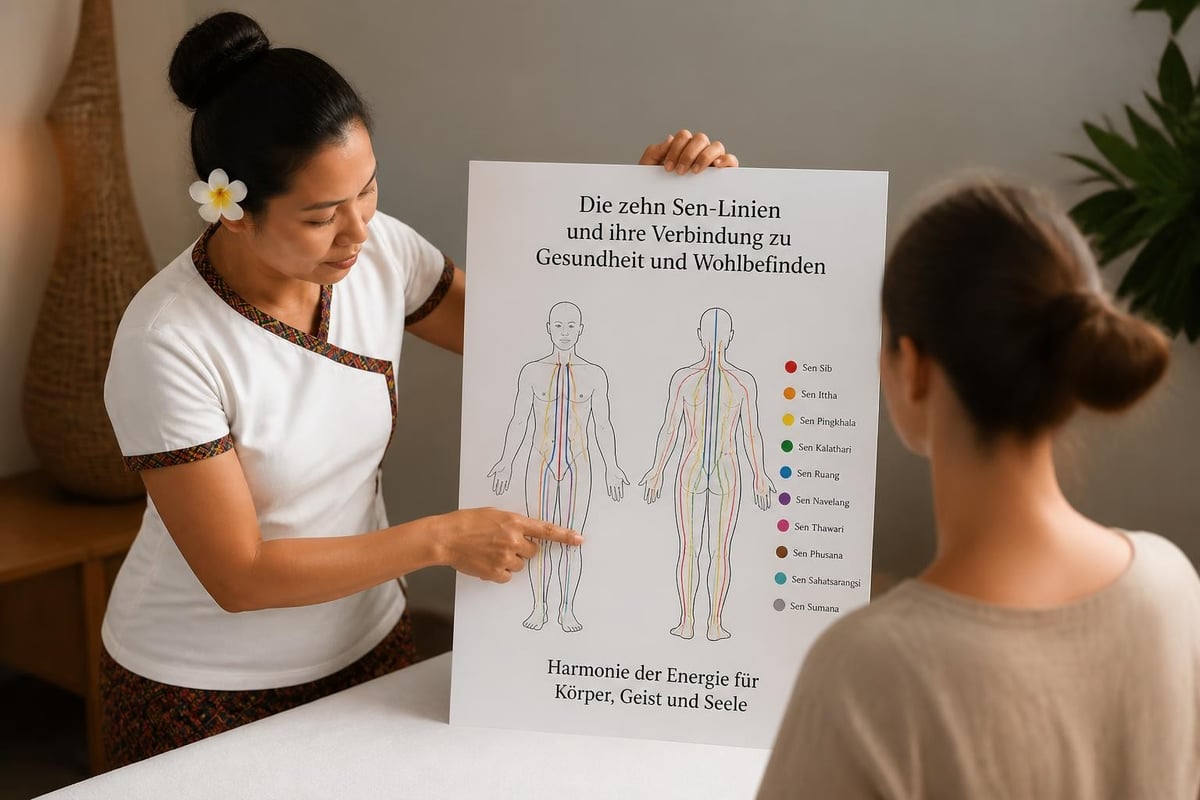 Energielinien der Thaimassage
