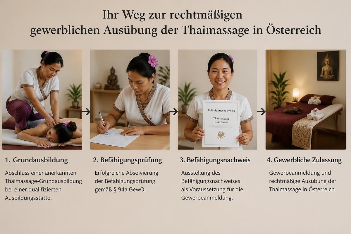 Ausbildungsweg zur gewerblichen Massagepraxis