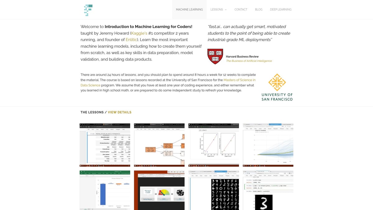 Top 8 Picks for the Best Course in Machine Learning 2026 - Introduction to Machine Learning for Coders — Fast.ai