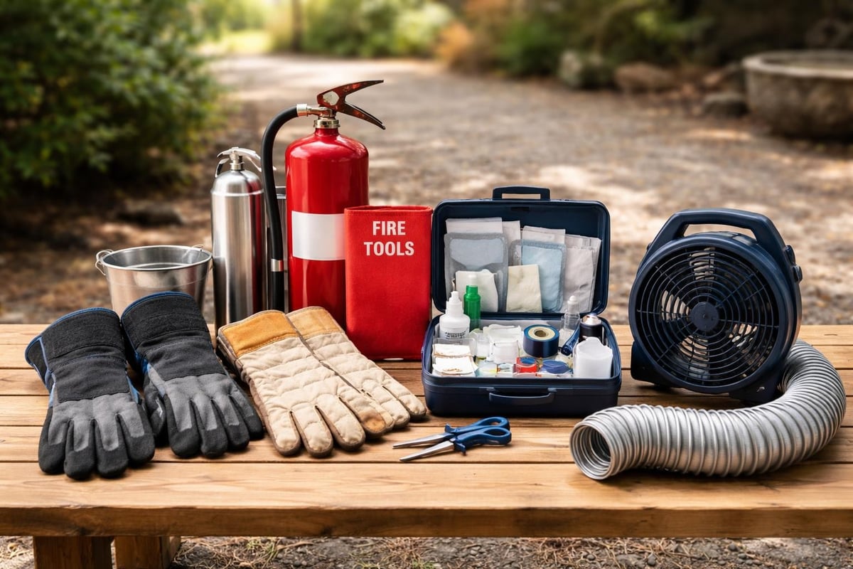 Outdoor cooking safety equipment essentials