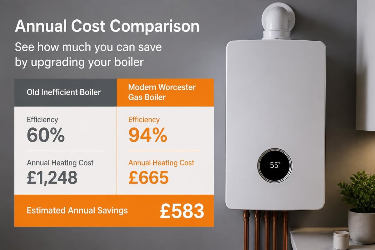 Worcester gas boiler efficiency comparison