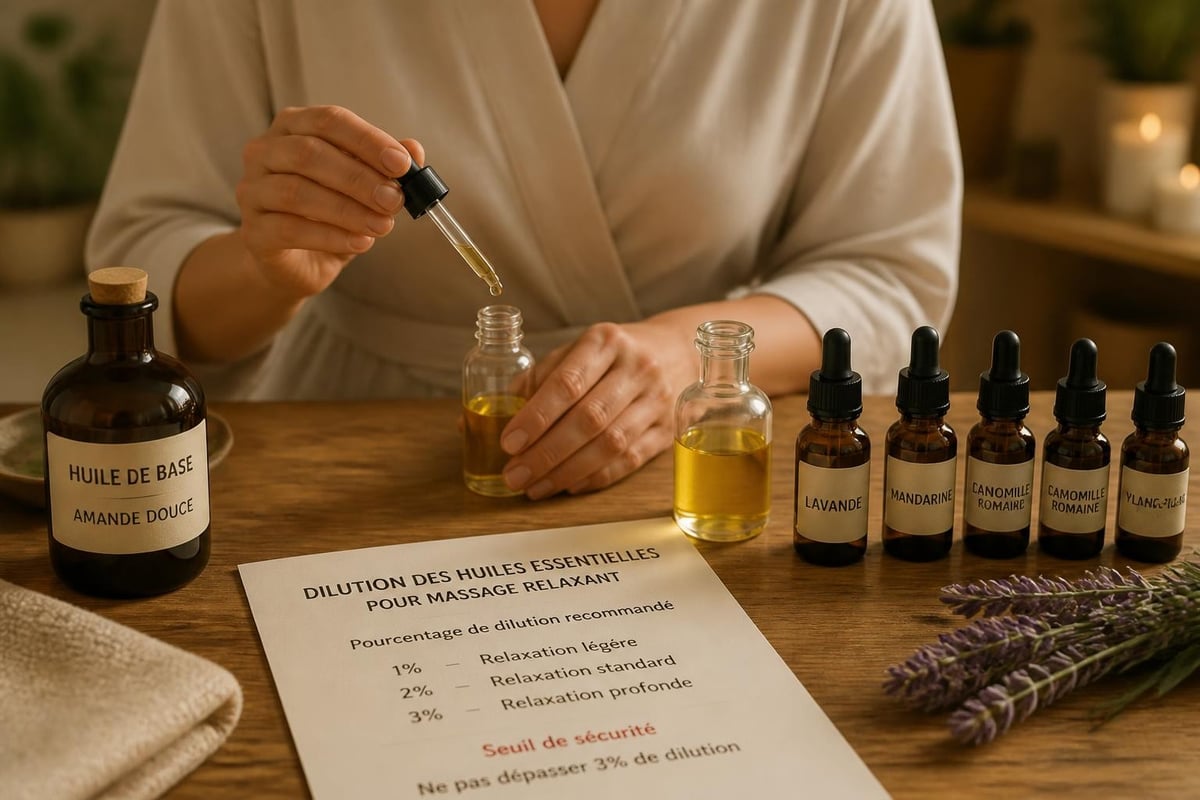 Préparation d'une synergie relaxante