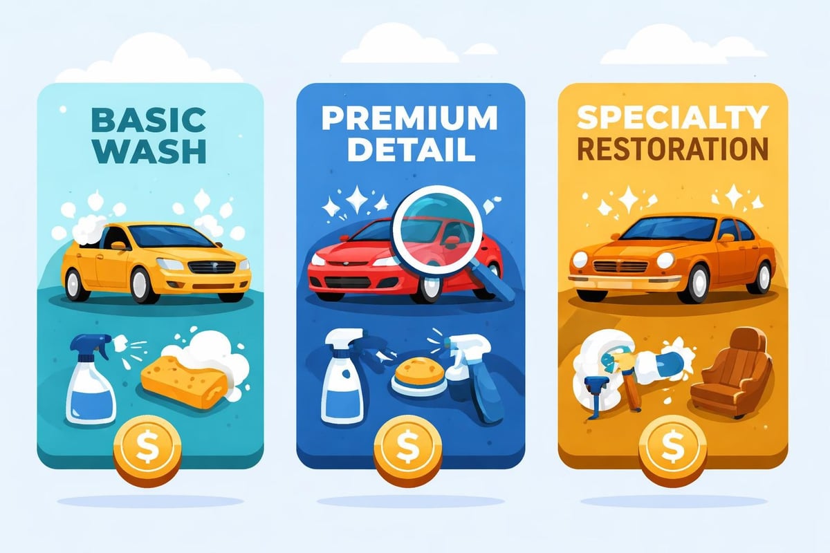 Mobile detailing service packages