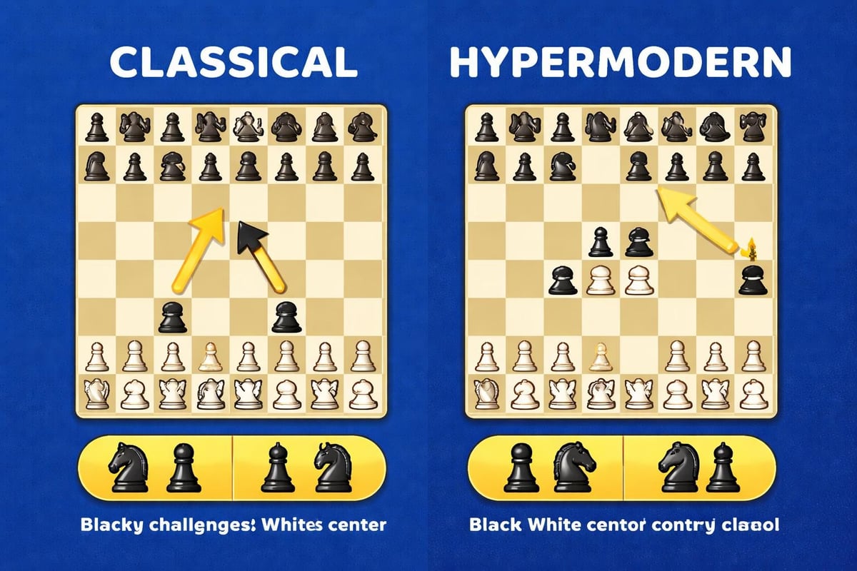 Classical vs hypermodern opening strategies
